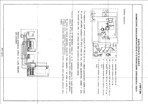 Torfernsprecher NF-Haussprechanlage 4 VNF S 008; Tesla; Praha, (ID = 1208404) Kit