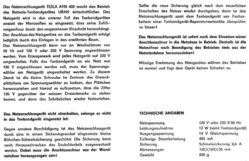 Uran Transistor ANP401; Tesla; Praha, (ID = 1774423) Enrég.-R