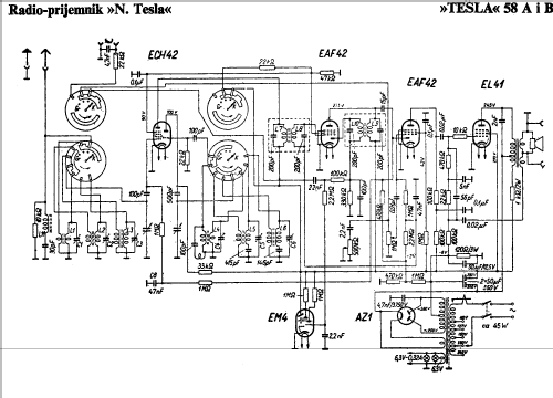 Tesla 58B; Radioindustrija (ID = 411108) Radio