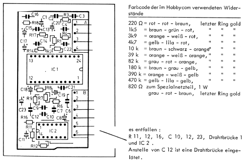 High-Com Rauschunterdrückung Hobby-Com; Thomsen Elektronik; (ID = 2038976) Kit