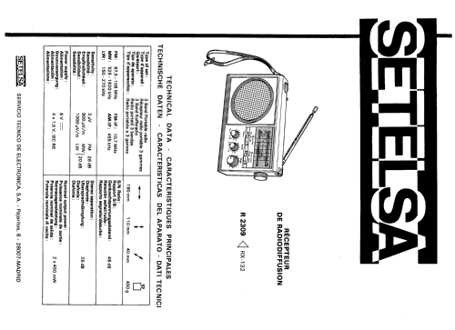 R-2309 ; Thomson Española S.A (ID = 2463080) Radio