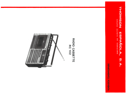 RC-102; Thomson Española S.A (ID = 2477029) Radio