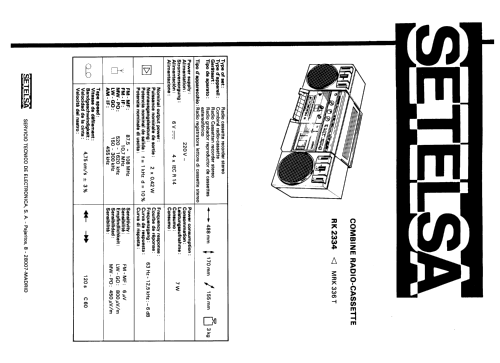 RK-2334 ; Thomson Española S.A (ID = 2464251) Radio