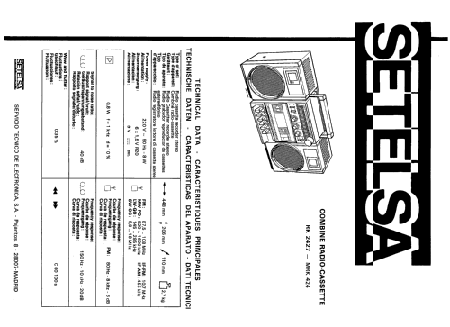 RK-2427 ; Thomson Española S.A (ID = 2467475) Radio