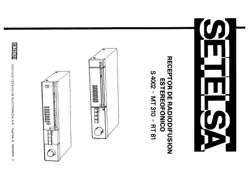 S-4002; Thomson Española S.A (ID = 2471664) Radio