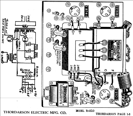 R210; Thordarson Electric (ID = 716383) Fuente-Al