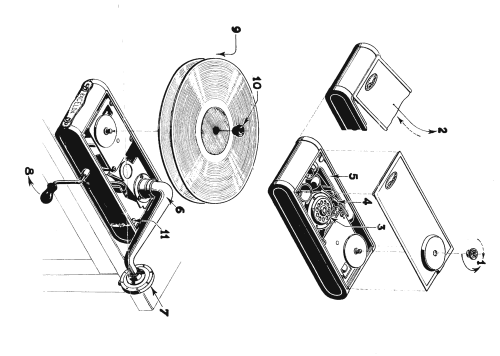 Excelda Pocket Gramophone No. 55; Thorens SA; St. (ID = 1175131) TalkingM