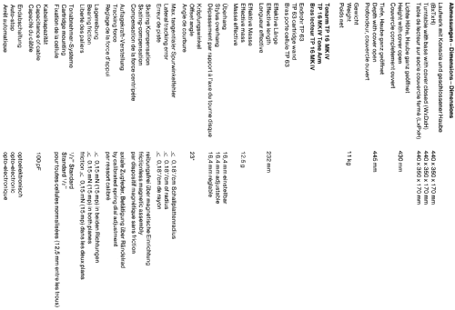 TD 321; Thorens SA; St. (ID = 1494195) Ton-Bild