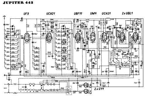 Jupiter 443; TO-R Radio A/S; Vanl (ID = 76659) Radio