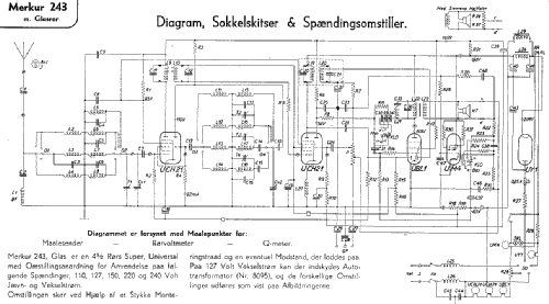 Merkur 243; TO-R Radio A/S; Vanl (ID = 1597510) Radio