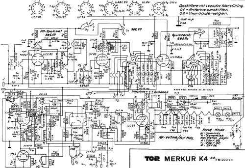 Merkur K4; TO-R Radio A/S; Vanl (ID = 1597456) Radio