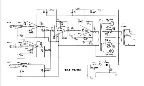 TA-236; Toa Electric Co., (ID = 759910) Ampl/Mixer