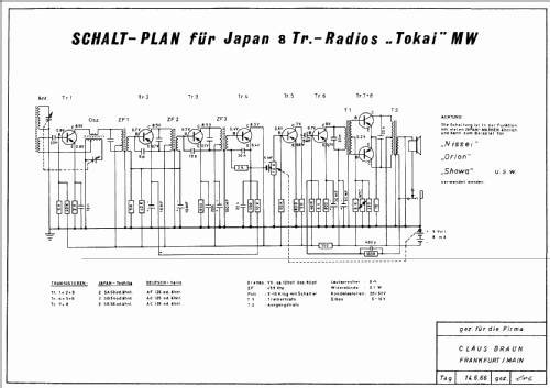 8 Transistor - Deluxe RA-801; Tokai Wireless Co., (ID = 895490) Radio