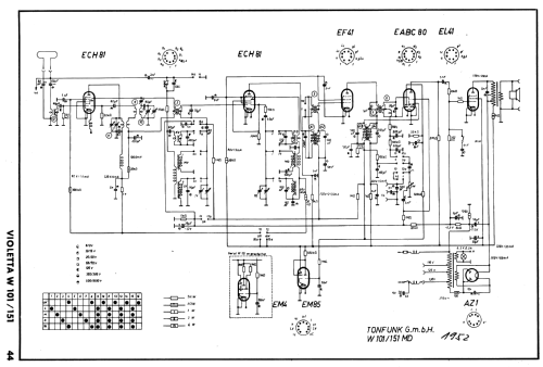 Violetta W101; Tonfunk GmbH; (ID = 29707) Radio