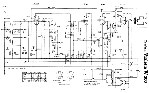 Violetta W200; Tonfunk GmbH; (ID = 210369) Radio