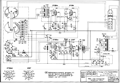 Mess- und Anpassungsverstärker, Mikrofonverstärker V76m; Tonographie (ID = 1193823) Ampl/Mixer