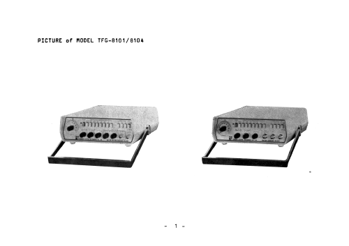 Function Generator TFG-8104; Topward Electric (ID = 2531817) Equipment