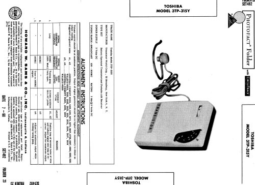 3TP-315Y; Toshiba Corporation; (ID = 591288) Radio