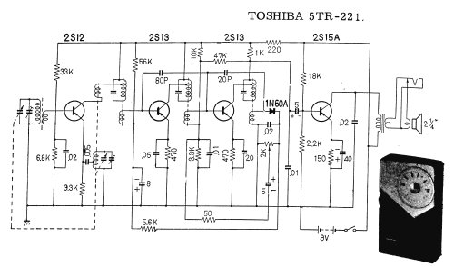 5TR-221; Toshiba Corporation; (ID = 1700764) Radio