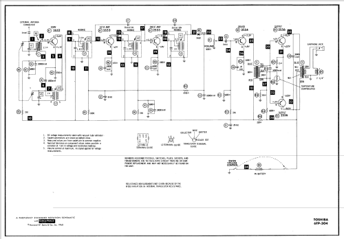 6TP-304; Toshiba Corporation; (ID = 591301) Radio