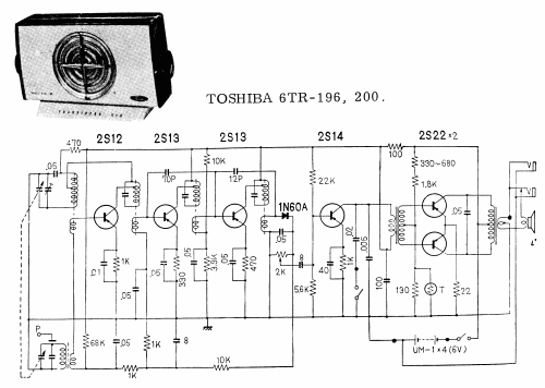 6TR-196; Toshiba Corporation; (ID = 1704357) Radio