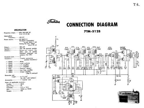 7TM-312 S; Toshiba Corporation; (ID = 1684960) Radio