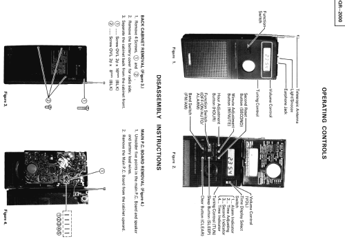 FM-AM LCD Quartz Clock Radio QR-2000; Toshiba Corporation; (ID = 1569545) Radio