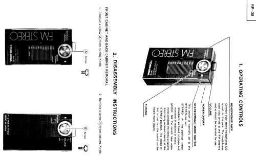 FM-Stereo RP-30; Toshiba Corporation; (ID = 1575429) Radio