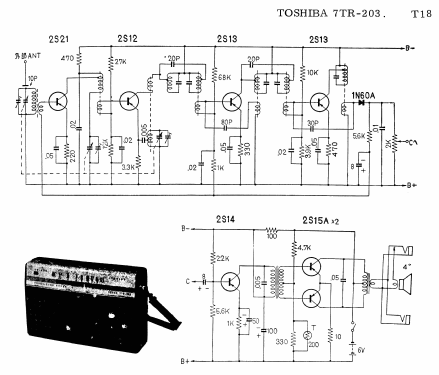 Transistor Seven 7TR-203; Toshiba Corporation; (ID = 1701289) Radio