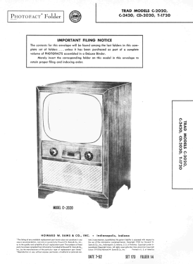T-1720; Trad Television Corp (ID = 3074834) Television
