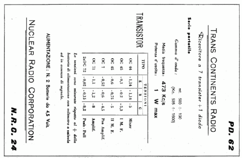 PD62; Trans Continents (ID = 733360) Radio