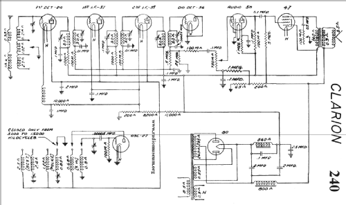 Clarion AC-240 Ch= G-240; Clarion, Transformer (ID = 26760) Radio