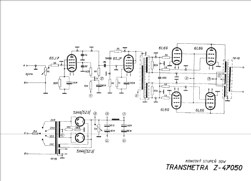Koncový stupen 50W Z-47050; Transmetra, where? (ID = 512706) Ampl/Mixer