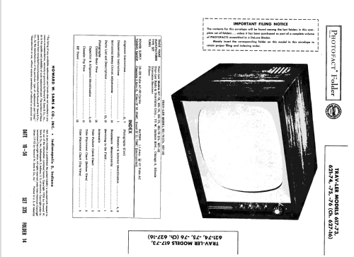 617-73 Ch= 627-16; Trav-Ler Karenola (ID = 1956439) Televisión