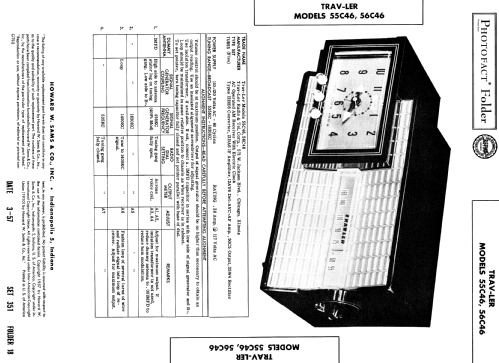 Clock Radio 56C46 ; Trav-Ler Karenola (ID = 1860376) Radio