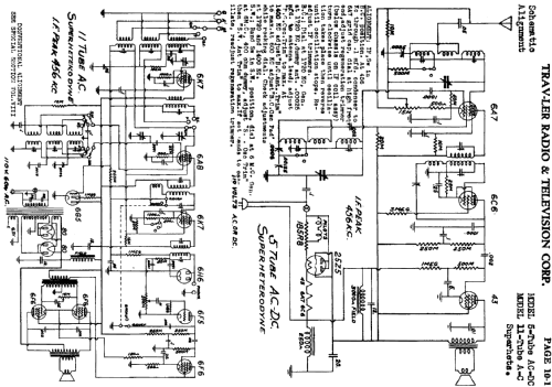 11 Tube AC Superhet ; Trav-Ler Karenola (ID = 631441) Radio