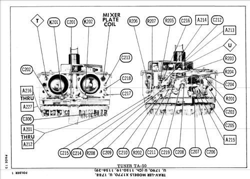 X-1770, U, 1788, U, 1790, U Ch= 1150-19, 1156-39; Trav-Ler Karenola (ID = 636757) Television