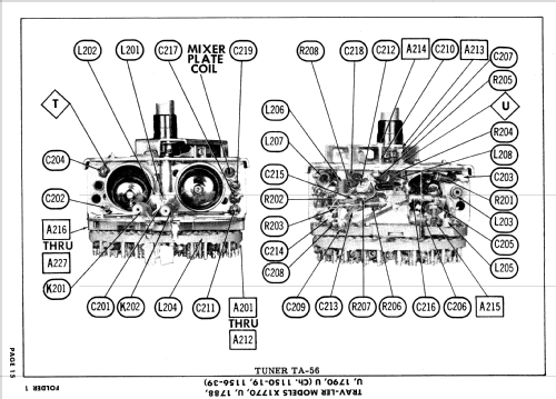 X-1770, U, 1788, U, 1790, U Ch= 1150-19, 1156-39; Trav-Ler Karenola (ID = 636759) Television