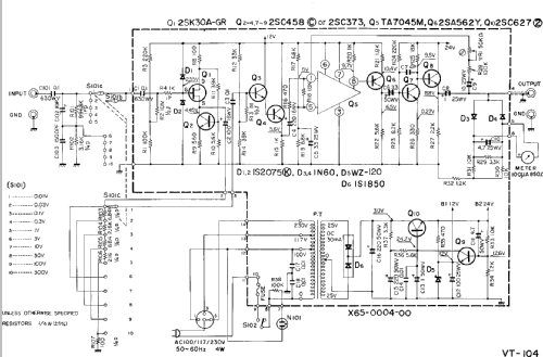 Electronic Voltmeter VT-104; Kenwood, Trio- (ID = 726397) Equipment