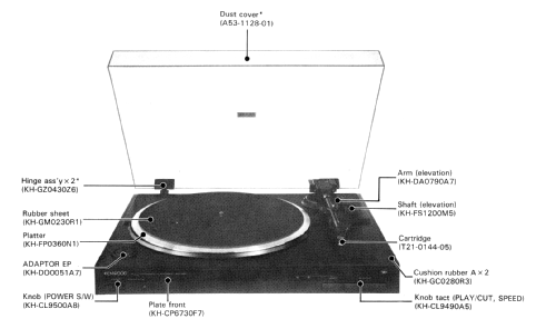 Full Automatic Turntable KD-49F; Kenwood, Trio- (ID = 756185) R-Player