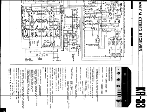 Solid State AM-FM Stereo Receiver KR-33; Kenwood, Trio- (ID = 2592386) Radio