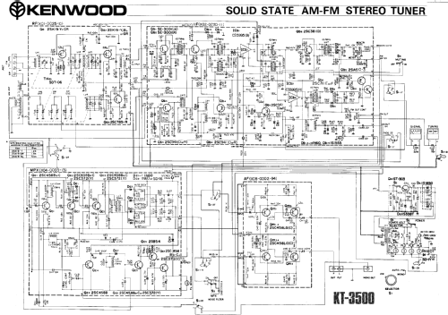 Solid State AM-FM Stereo Tuner KT-3500; Kenwood, Trio- (ID = 899154) Radio