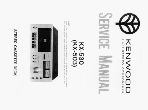 Stereo Cassette Deck KX-530; Kenwood, Trio- (ID = 2375638) Ton-Bild