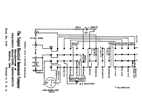 Multimeter 666H; Triplett Electrical (ID = 1431605) Equipment
