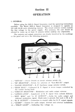 Signal Generator 3432-A; Triplett Electrical (ID = 2956316) Equipment