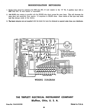 Tube Tester 3212; Triplett Electrical (ID = 2942252) Ausrüstung
