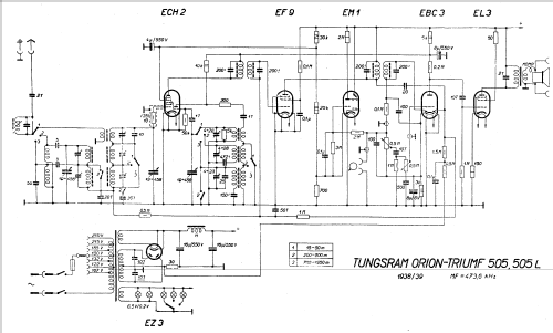 Orion-Triumf 505L; Tungsram uc. spol., (ID = 95404) Radio