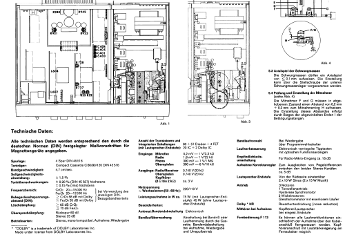 Auto-Reverse4-Hi-Fi-Cassettenanlage CG360; Uher Werke; München (ID = 2126992) R-Player