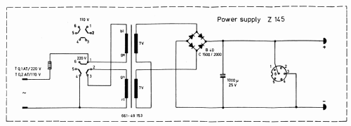 Netz-Ladegerät Z145; Uher Werke; München (ID = 1134342) A-courant