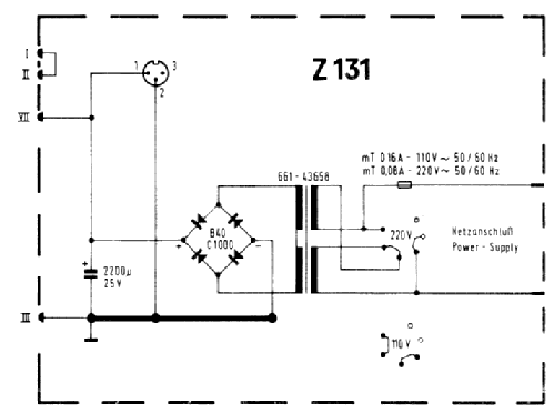 Netzanschluss- und Ladegerät Z131; Uher Werke; München (ID = 1133039) Power-S